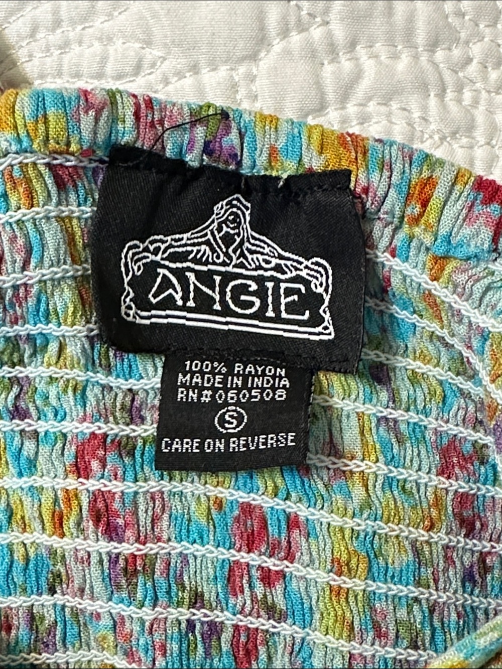 Angie Floral Maxi Dress in Blue, Yellow, Pink - Picture 8 of 9